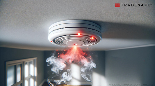 smoke setting off a fire detection alarm