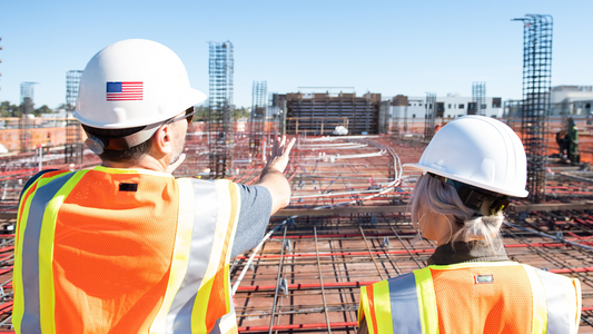 workers on construction site