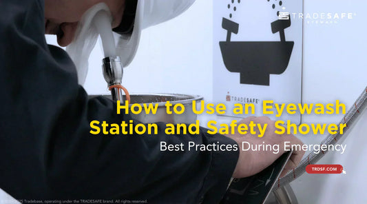 how to use an eye wash stations
