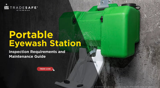 portable emergency eye wash station