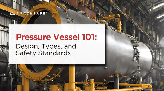 pressure vessel in a boiler room