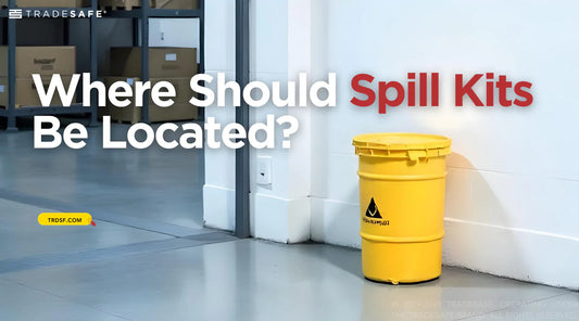 spill kit container in a warehouse setting