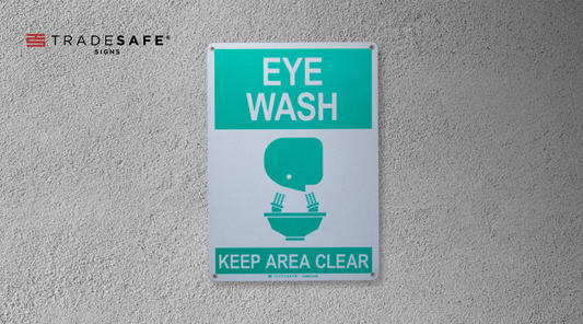 eyewash station location sign