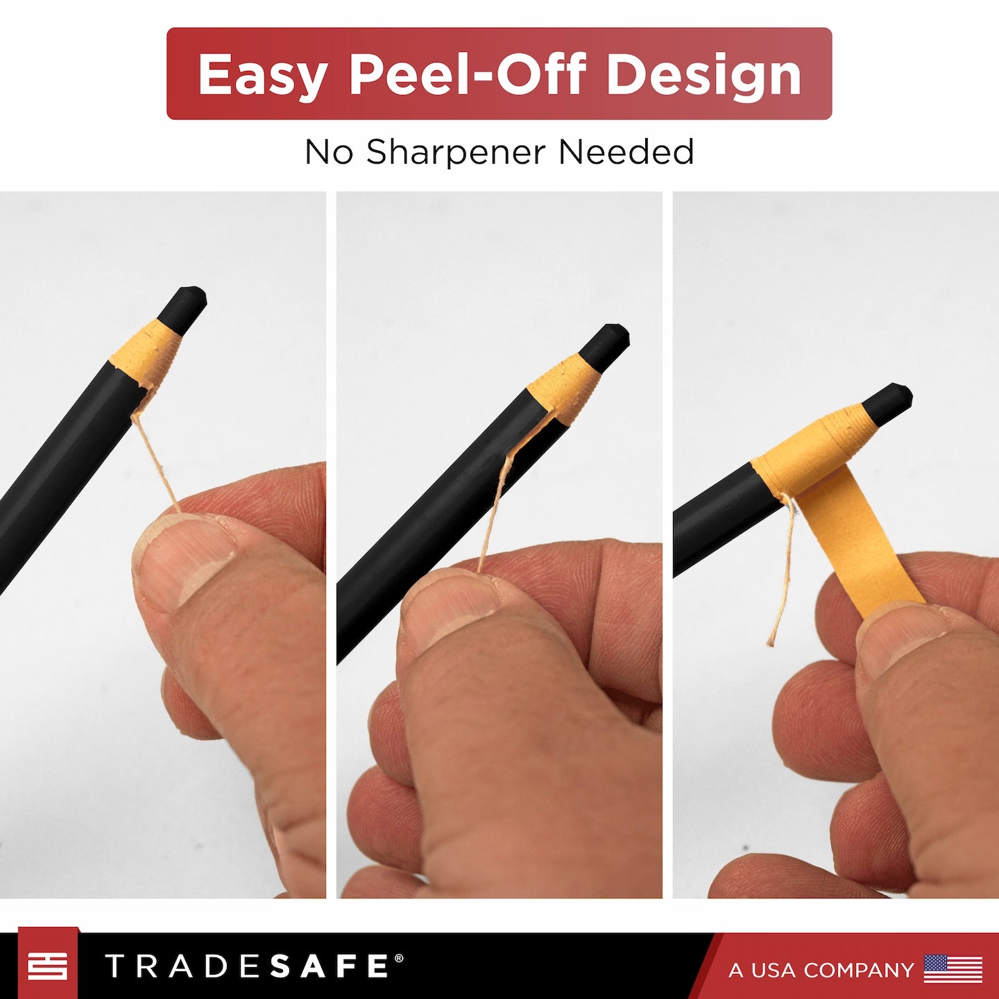 black pencil easy peel off body no shapening needed