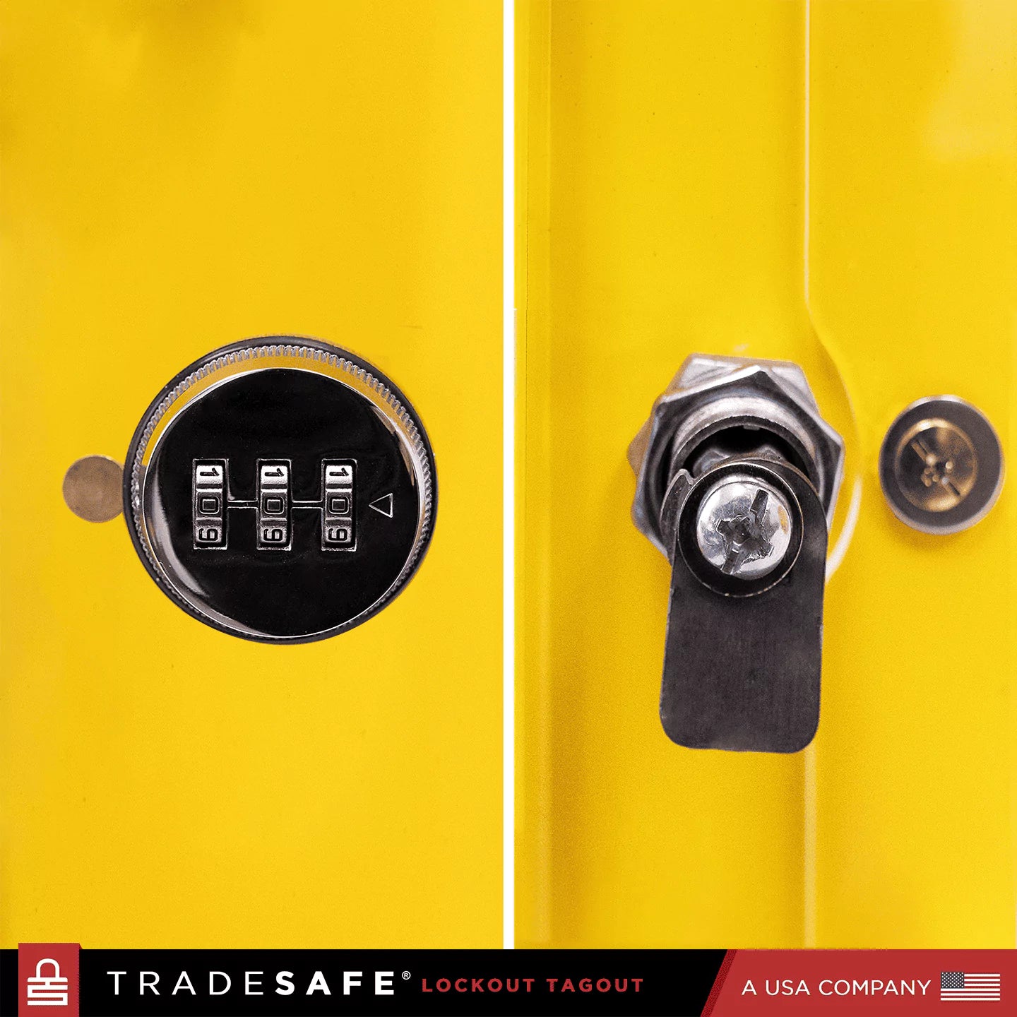 loto steel cabinet with combination lock