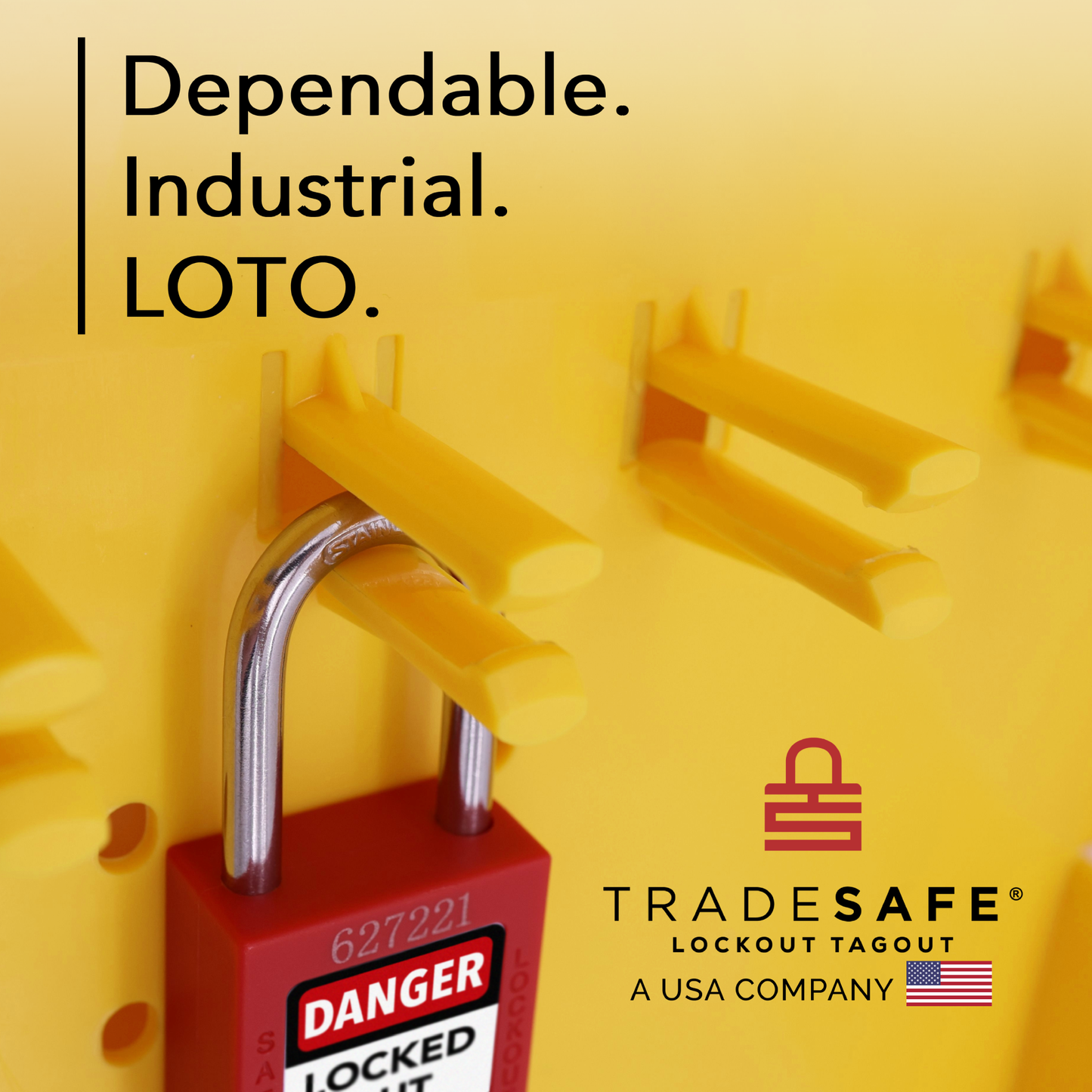 loto station large unfilled branding image with text dependable industrial loto