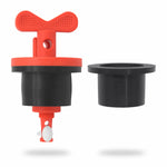nylon drum plug locking device with 2 expandable rubber gaskets