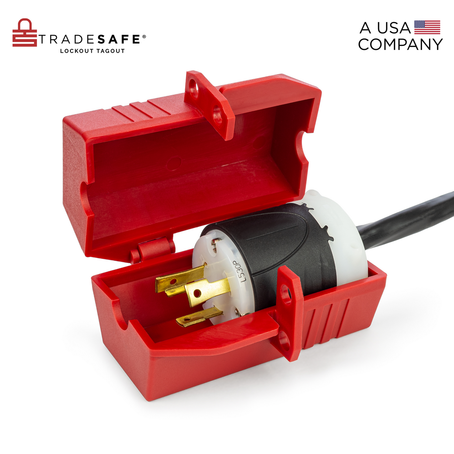 illustration of a plug in a plug lockout