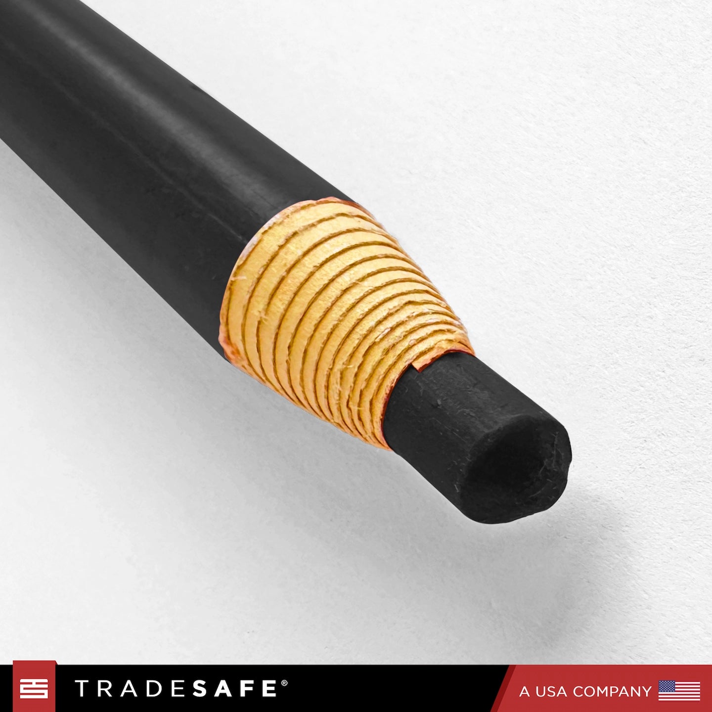 close up view of wax core pencil