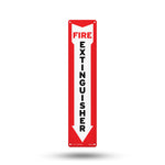 fire extinguisher sign - arrow down