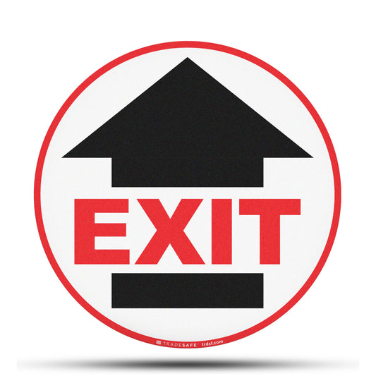 exit sign vinyl sticker