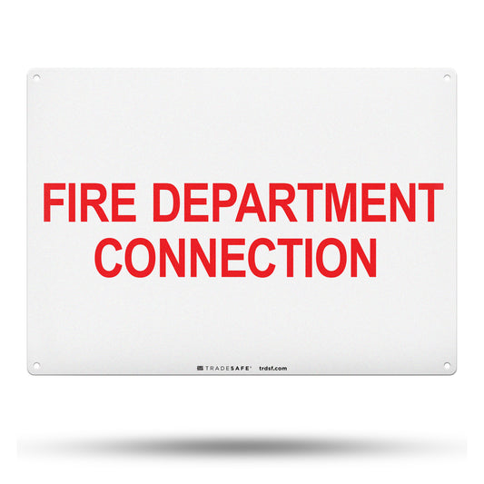 fire department connection sign