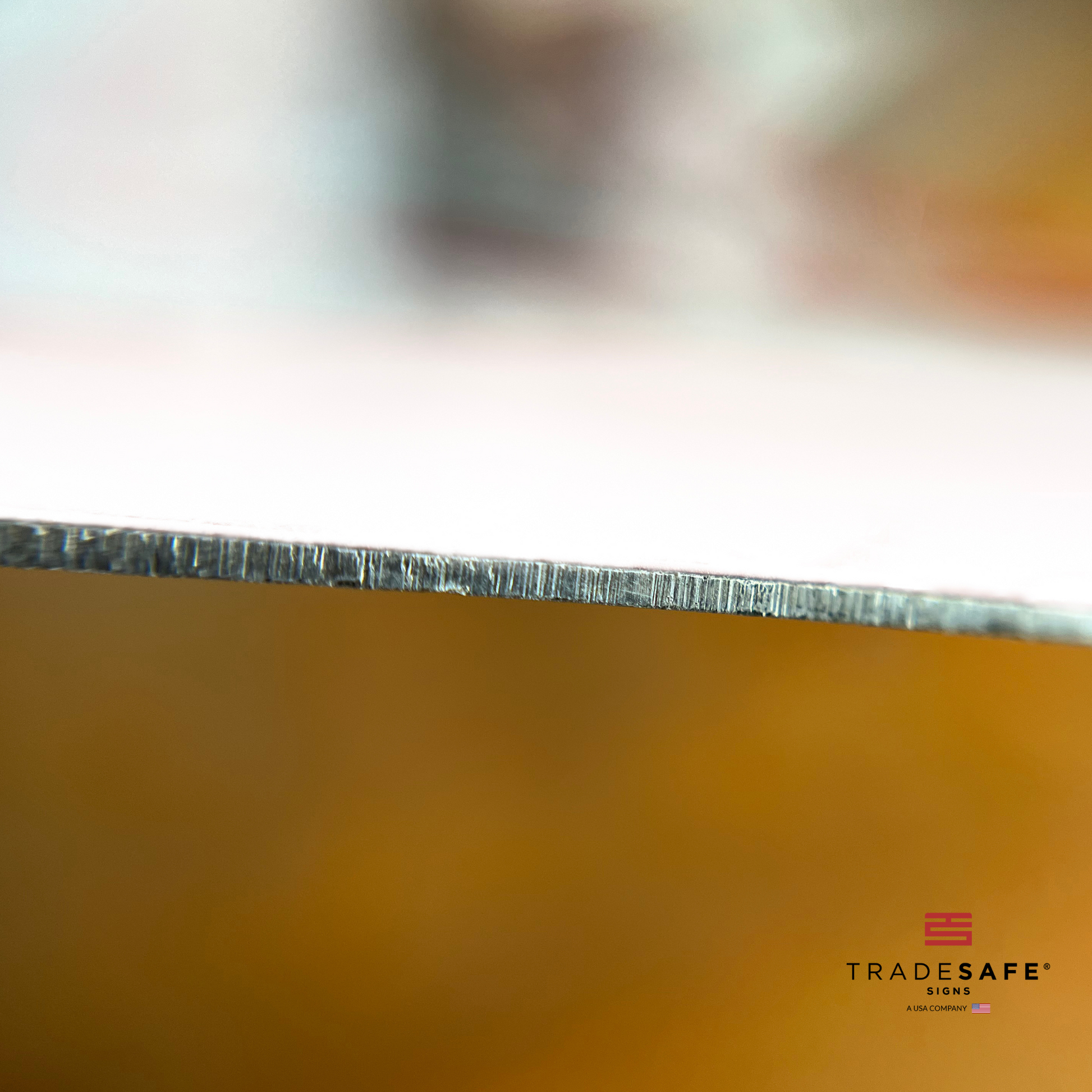 thickness of tradesafe's aluminum sign