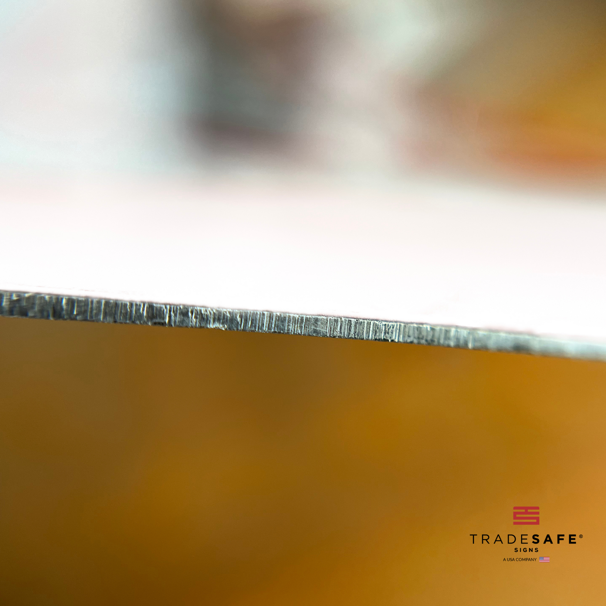 thickness of tradesafe's aluminum sign