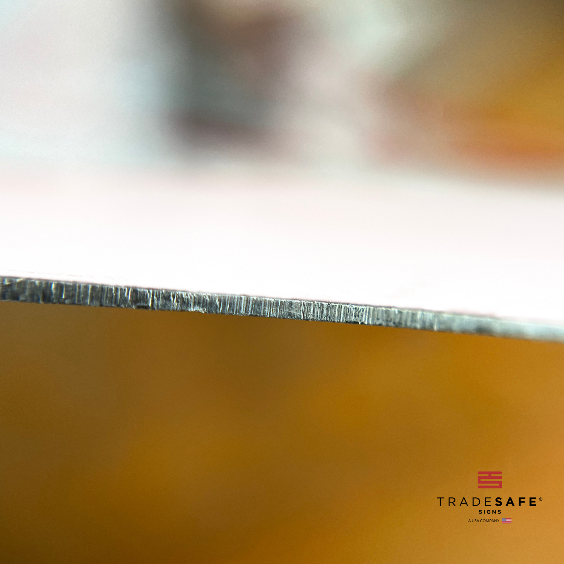 thickness of tradesafe's aluminum sign