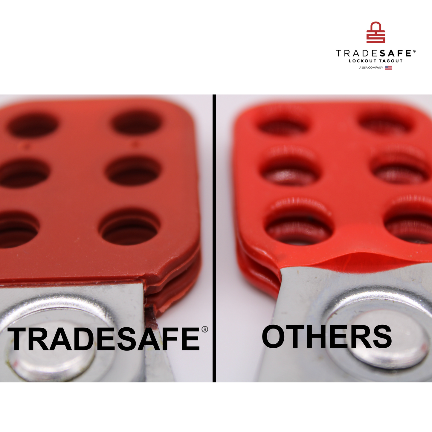 comparison of tradesafe lockout tagout steel hasp with other competitors