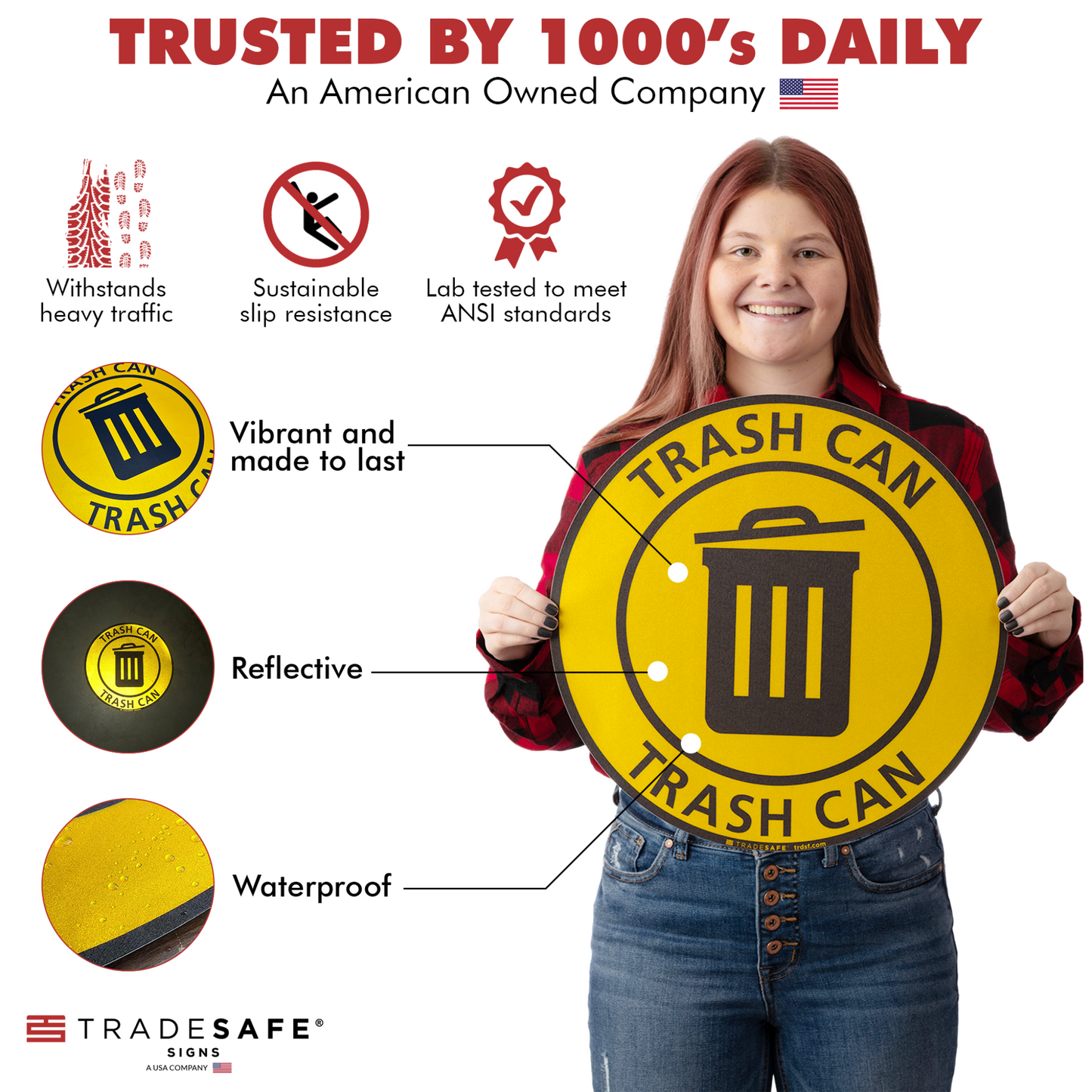 product attributes of trash can sign
