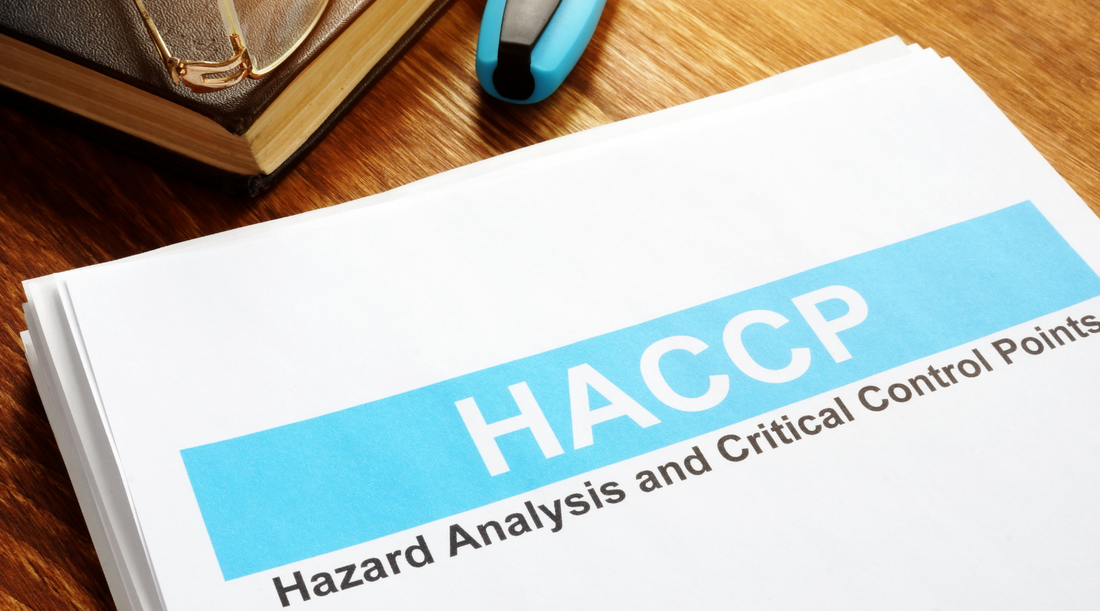 HACCP manual on a desk