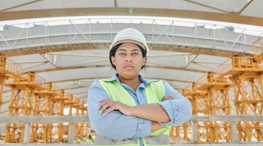 female construction worker