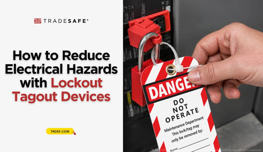 Lockout tagout device on an electrical panel for hazardous energy control