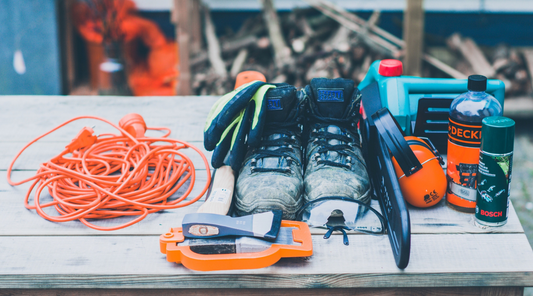 extension cord with other worker tools