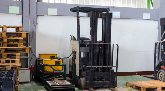 electric forklift charging