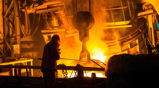 man working with heat