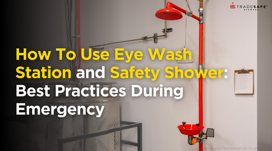 how to use emergency eyewash and shower