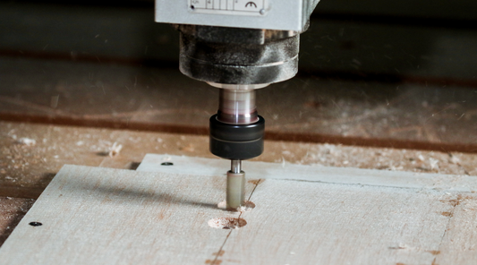 close up of milling machine