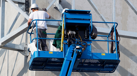 worker on a mobile elevated work platform