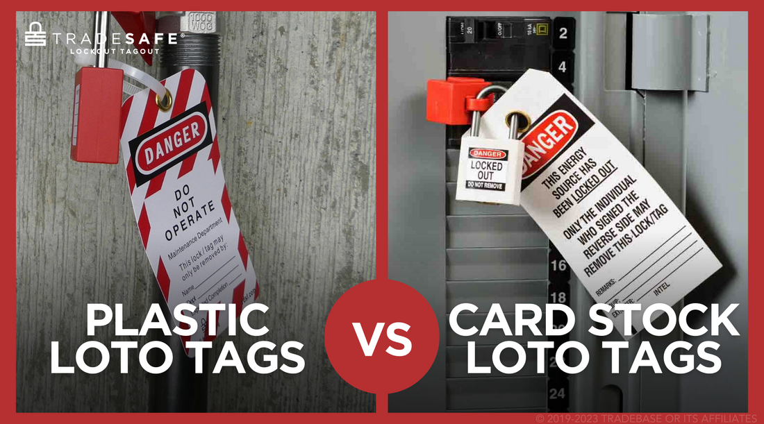 evaluating lock out tags: plastic vs. card stock compared