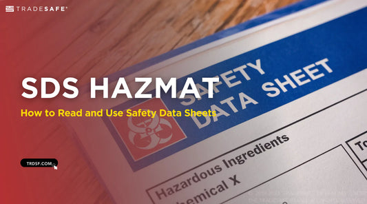 close-up of a hazmat sds