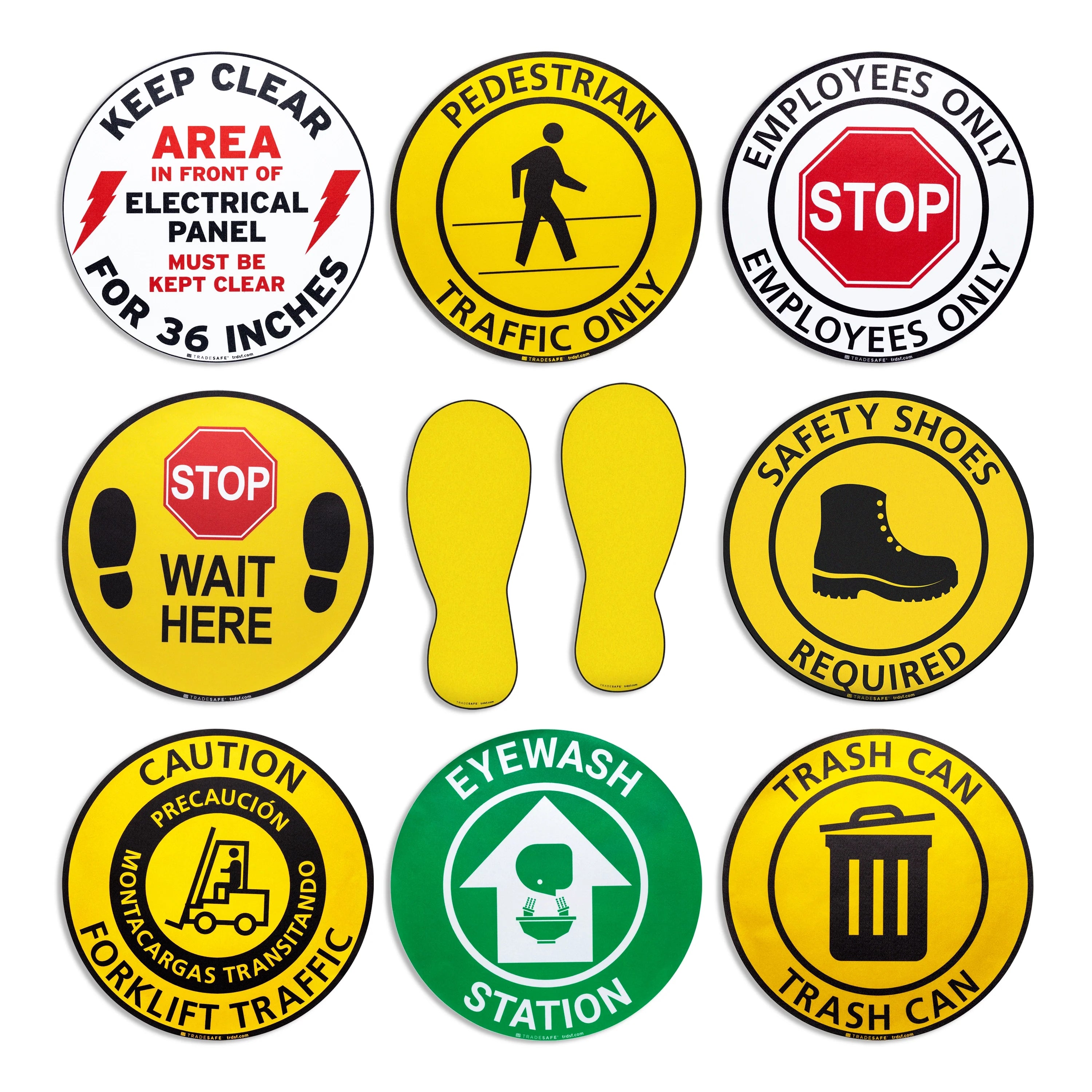 sticker floor signs adhesive