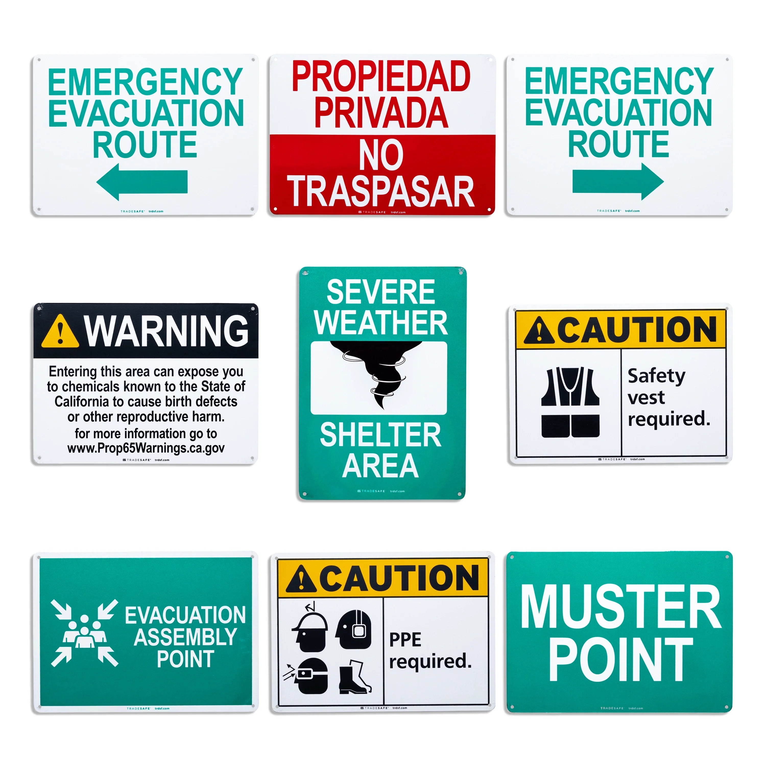Workplace Wall Signs for Industrial Safety | TRADESAFE