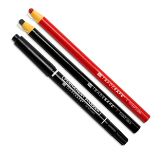 One markers and one black and one red grease pencil