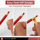 Red grease pencil, showing 'Easy Peel-Off Design' feature