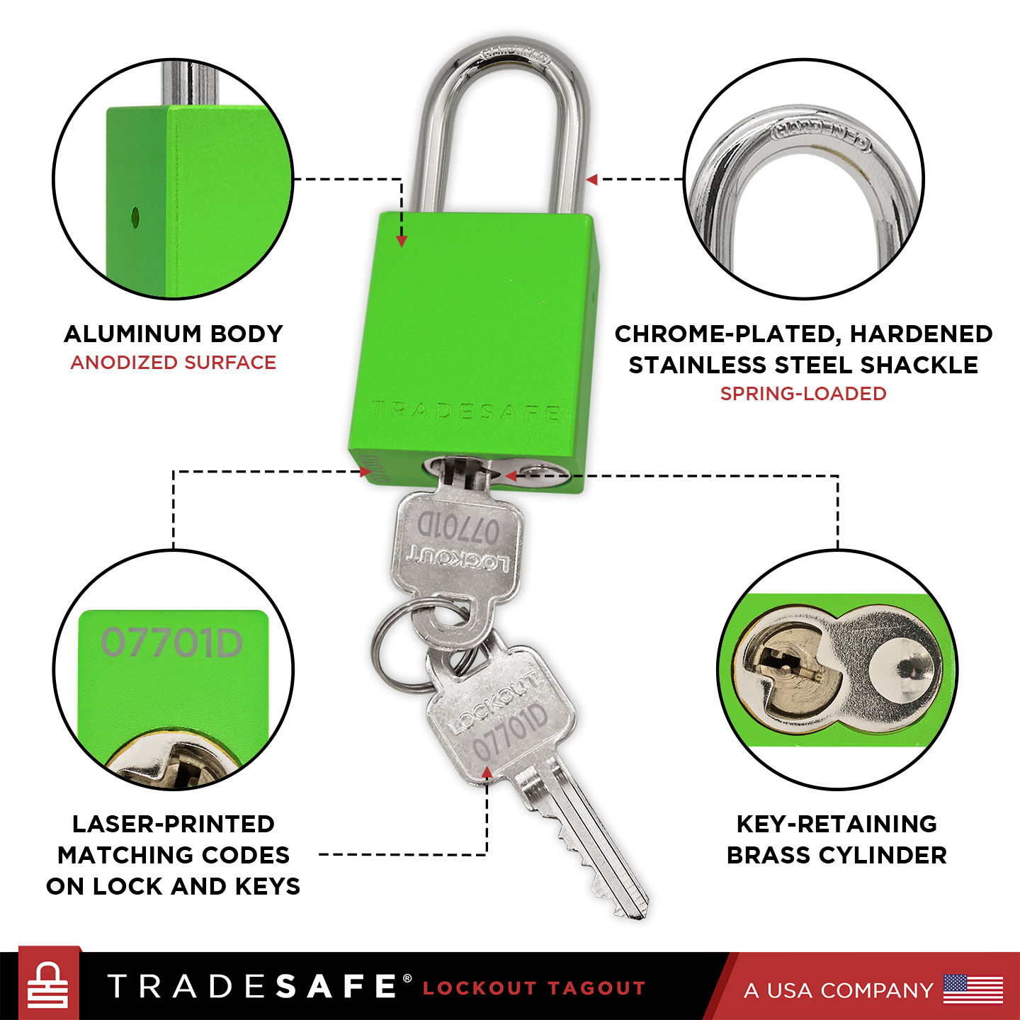 green keyed alike locks features