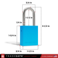 blue padlocks keyed alike  dimensions