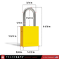 yellow padlocks keyed alike dimensions