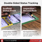 double-sided status tracking lockout tagout tags