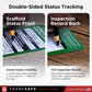 double-sided status tracking inspection tags