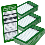 green approved for use scaffold inspection record cards 