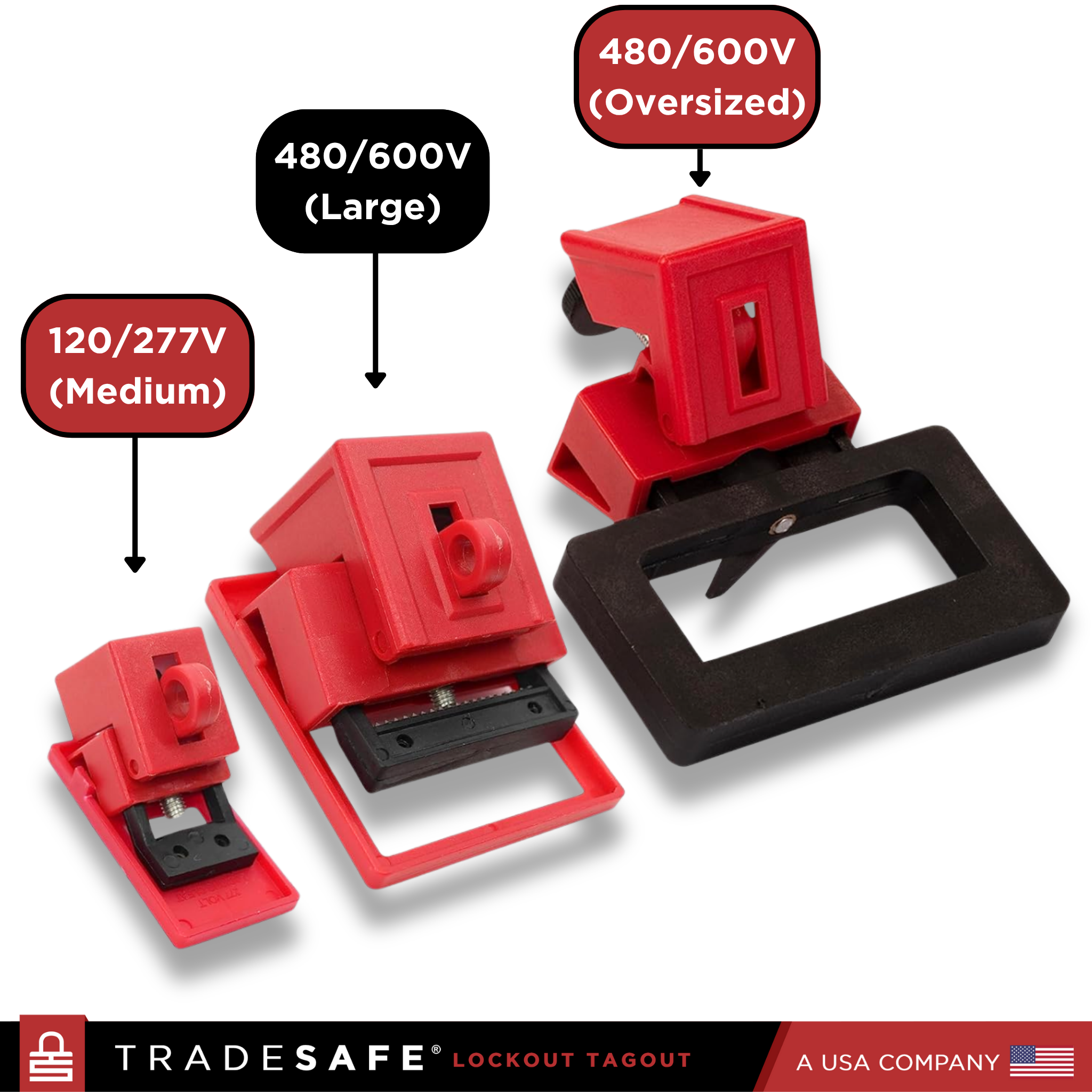 Circuit Breaker Lock Device 480/600V - 3 Pack | TRADESAFE