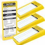 yellow scaffold inspection record cards 