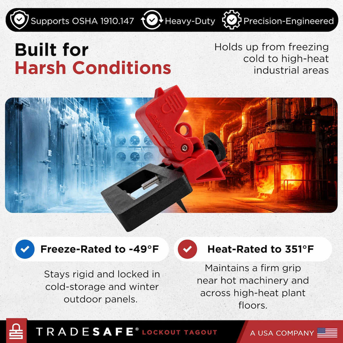circuit breaker lock out built for harsh conditions