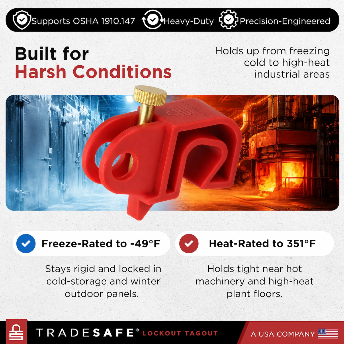 circuit breaker lock built for harsh conditions, engineered to last and ready for tough work areas