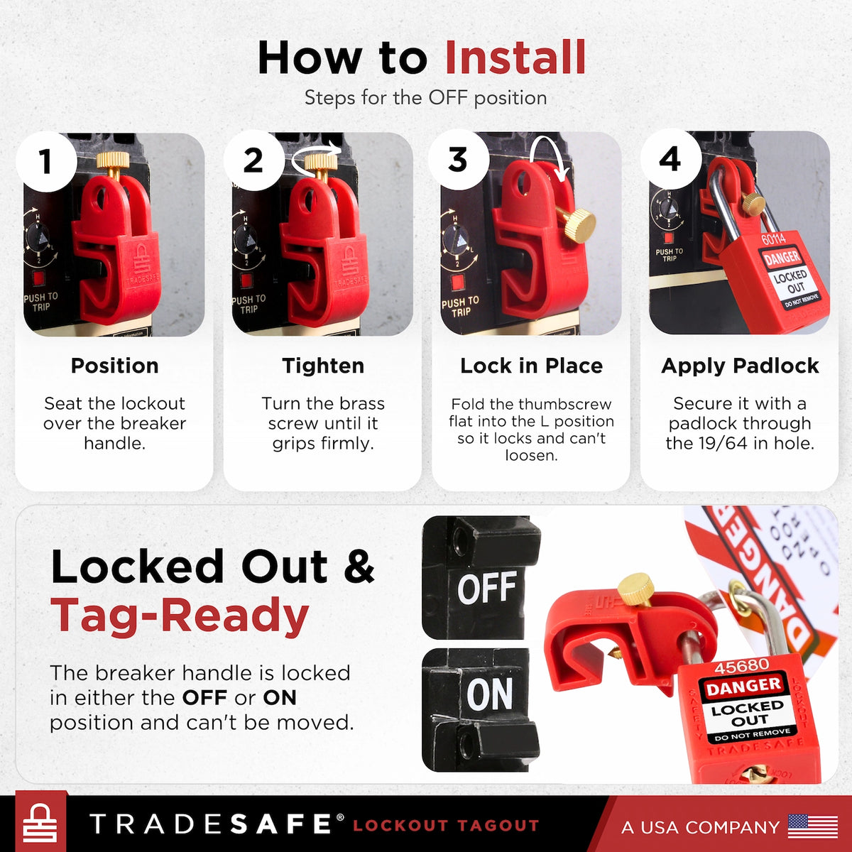 Step-by-step guide on how to use a tradesafe lockout device