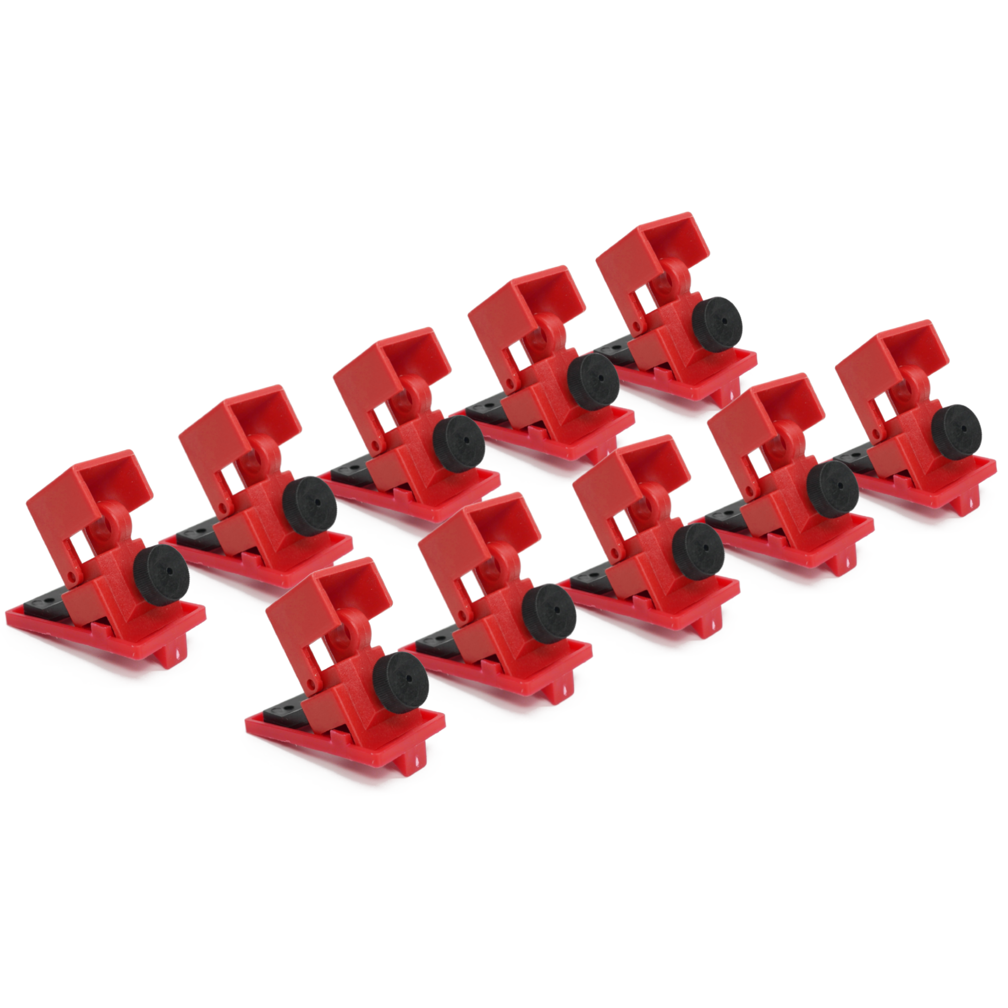 Clamp-on Circuit Breaker Lockout Device – 120/277 Volt – 10 Pack