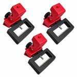 lockout tagout circuit breaker oversized 3 pack 