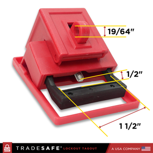 lockout tagout clamp-on circuit breaker large dimensions